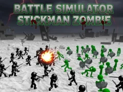 Spēle Kaujas simulators Stickman Zombie online