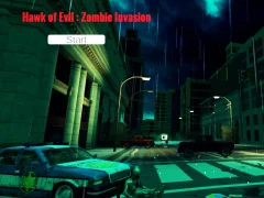 Spēle Ļauna zombiju iebrukuma vanags online