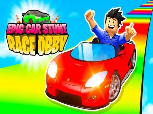 Spēle Epic Car kaskadieru sacensības Obby online