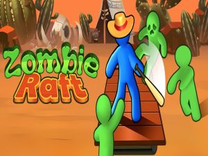 Spēle Zombiju plosta online