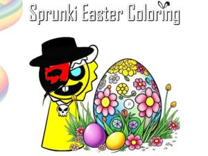 Spēle Sprunki Lieldienu krāsošana online