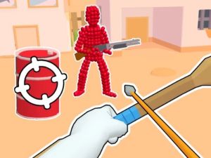 Spēle Stickman Archer: šaušanas bultiņas pie sarkanām online