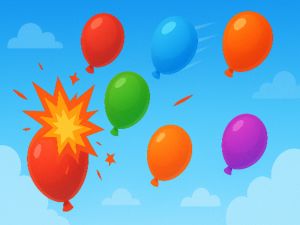 Spēle Balonu pop neprāts online