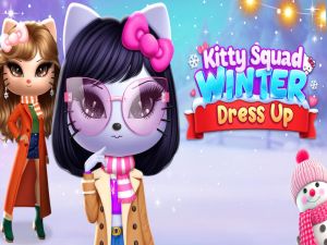 Spēle Kitija komanda ziemas saģērbt online