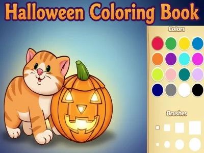 Spēle Helovīna krāsojamā grāmata online