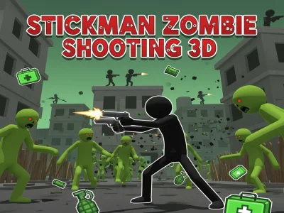 Spēle Stickman zombiju šaušana 3D online Spēle Stickman zombiju šaušana 3D online