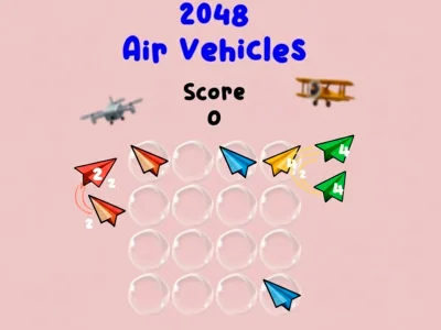 Spēle 2048 Gaisa transportlīdzekļi online