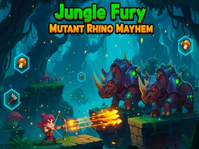 Spēle Džungļu dusmas mutants Rhino Mayhem online