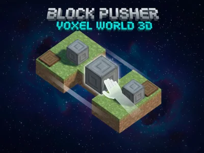 Spēle Bloķēt Pusher Voxel World 3D online