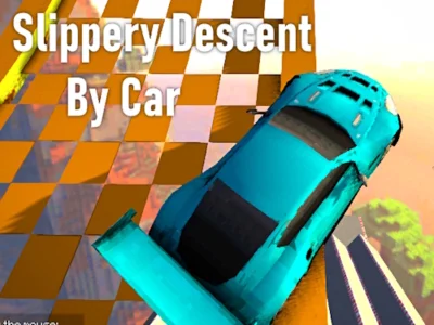 Spēle Slidena nolaišanās ar automašīnu online