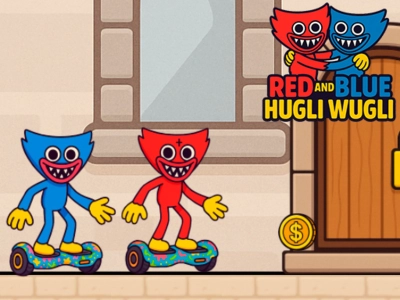 Spēle Sarkanā un zilā hugli wugli online