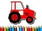 Spēle Vieglā krāsošana bērniem - Traktors online