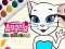 Spēle Krāsojamā grāmata Talking Angela online