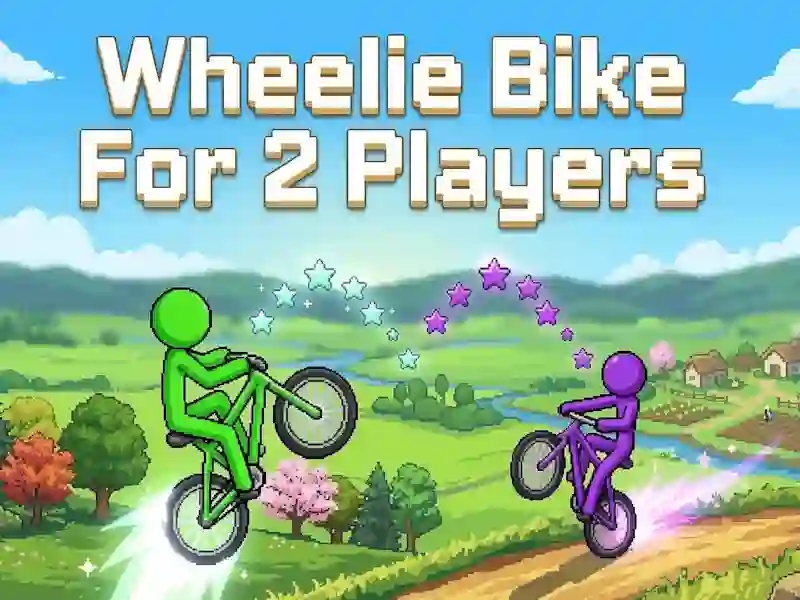 Spēle Wheelie velosipēds 2 spēlētājiem online