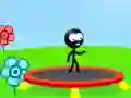 Spēle Trampolīns Cilvēciņš online Spēle Trampolīns Cilvēciņš online