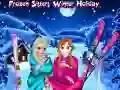 Spēle Apsaldētas Māsas Ziemas Brīvdienas online Spēle Apsaldētas Māsas Ziemas Brīvdienas online