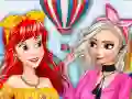 Spēle Modes princeses un balonu festivāls online Spēle Modes princeses un balonu festivāls online
