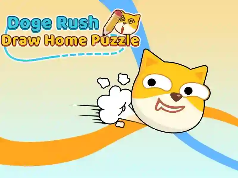 Spēle Doge Rush Draw Home Puzle online