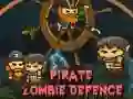 Spēle Pirašu zombiju aizsardzība online Spēle Pirašu zombiju aizsardzība online