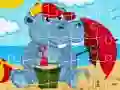 Spēle Hippo Pužle online Spēle Hippo Pužle online