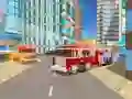 Spēle Uguns pilsētas glābšanas kravas automašīnas braukšanas simulators online