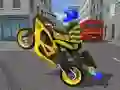 Spēle Policijas motociklu sacīkšu simulators online Spēle Policijas motociklu sacīkšu simulators online