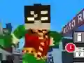 Spēle Teen Titans Go: Minecraft Pusaudžu Skrējējs 3D online