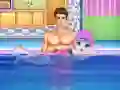 Spēle Bebīte Teila Mācies Peldēt online Spēle Bebīte Teila Mācies Peldēt online