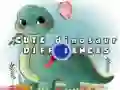 Spēle Mīļie Dinosauri: Atšķirības online