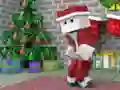 Spēle MineCraft Ziemassvētku Puzle online