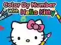 Spēle Krāsošana pēc numuriem ar Hello Kitty online Spēle Krāsošana pēc numuriem ar Hello Kitty online
