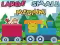 Spēle Liels Vidējs Mazs online Spēle Liels Vidējs Mazs online