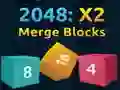 Spēle 2048: Apvienot blokus X2 online