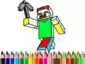 Spēle Atpakaļ skolā: Minecraft krāsošana online Spēle Atpakaļ skolā: Minecraft krāsošana online