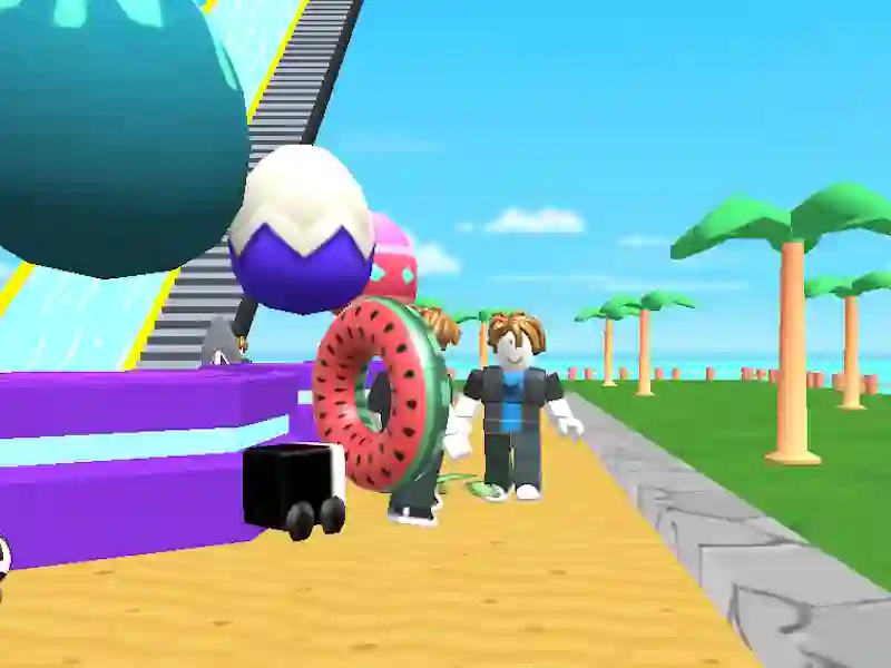 Spēle OBBY: Kāpt un slīdēt online