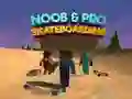 Spēle Nūb un Pro Skeitbords online