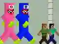 Spēle Huggy Kissy pret Steve un Aleksu online Spēle Huggy Kissy pret Steve un Aleksu online