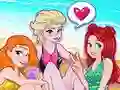 Spēle Princeses pludmales ballīte online Spēle Princeses pludmales ballīte online