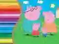 Spēle Krāsu grāmata Peppa Pig online Spēle Krāsu grāmata Peppa Pig online