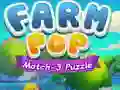 Spēle Fermas Pop Match-3 Mīkla online Spēle Fermas Pop Match-3 Mīkla online