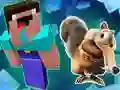 Spēle Noob Parkour: Sniega Laiks online Spēle Noob Parkour: Sniega Laiks online