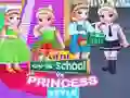 Spēle Mazās meitenes skola pret princeses stilu online Spēle Mazās meitenes skola pret princeses stilu online
