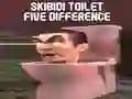 Spēle Skibidi Tualete Pieci Atšķirības online
