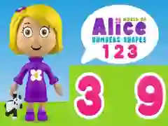 Spēle Alises Ciparu un Formu Pasaule online