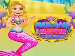 Spēle Mermaid Mirdzošais Kūku Pagatavotājs online