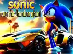 Spēle Soniks Skrien pēc Lamborghini online