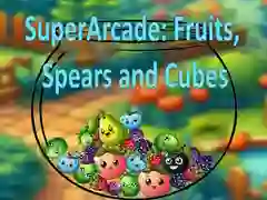 Spēle SuperArcade: Augļi, Lances un Kubi online