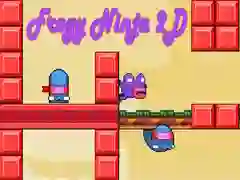 Spēle Zaļā Žurka Ninja 2D online