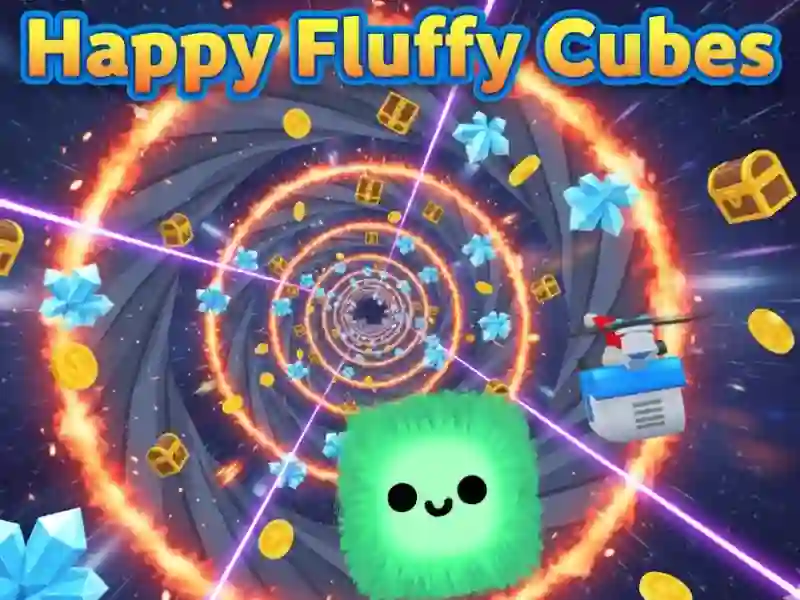 Spēle Happy Fluffy Cubes online