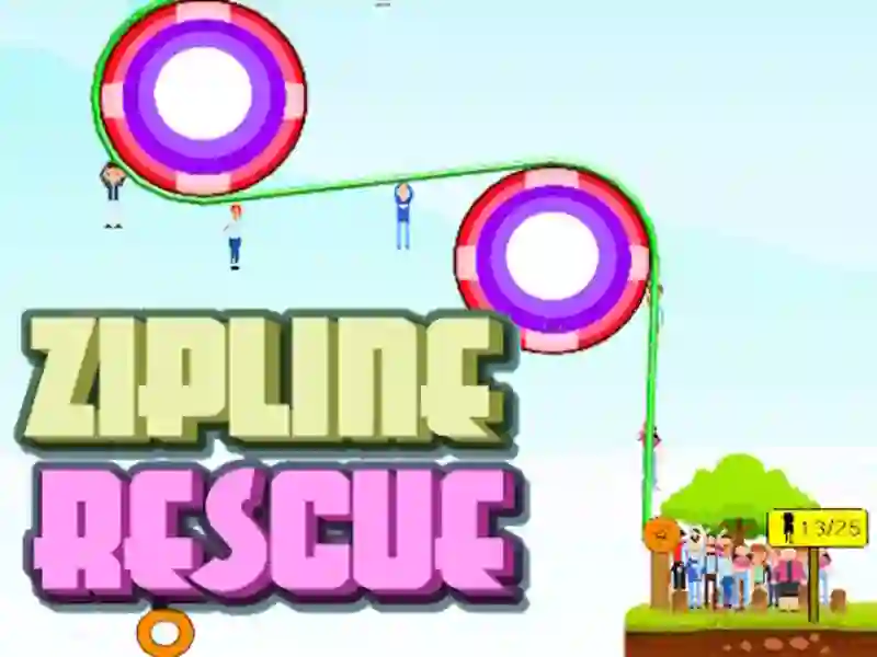 Spēle Zipline cilvēku glābšana online Spēle Zipline cilvēku glābšana online
